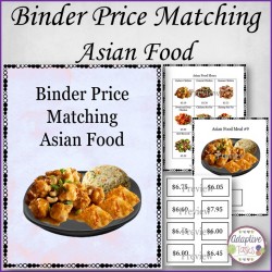 Binder Price Matching Task-Asian Meals